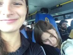 With Anya in the bus