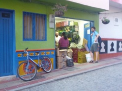 Guatape, buying vegetables and fruits, Colombia
