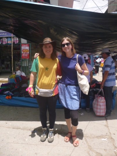 Caraz, Peru, nice meeting with Cecile