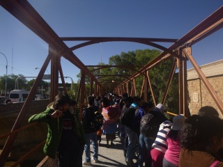 Border between Bolivia and Argentina, 3h queueing for 1 stupid stamp