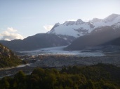 Glacier above Puerto Rio Tranquillo Chile