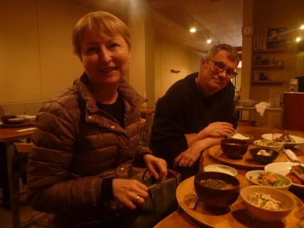 Lunch with Ausra and Gintaras (Ula's parents) in Kyoto, Japan
