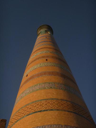 Old minaret, Khiva, Uzbekistan
